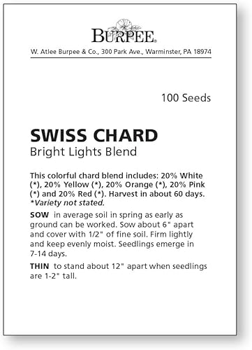 Miniatura 3 de Burpee Bright Lights Blend Semillas de acelga 100 semillas