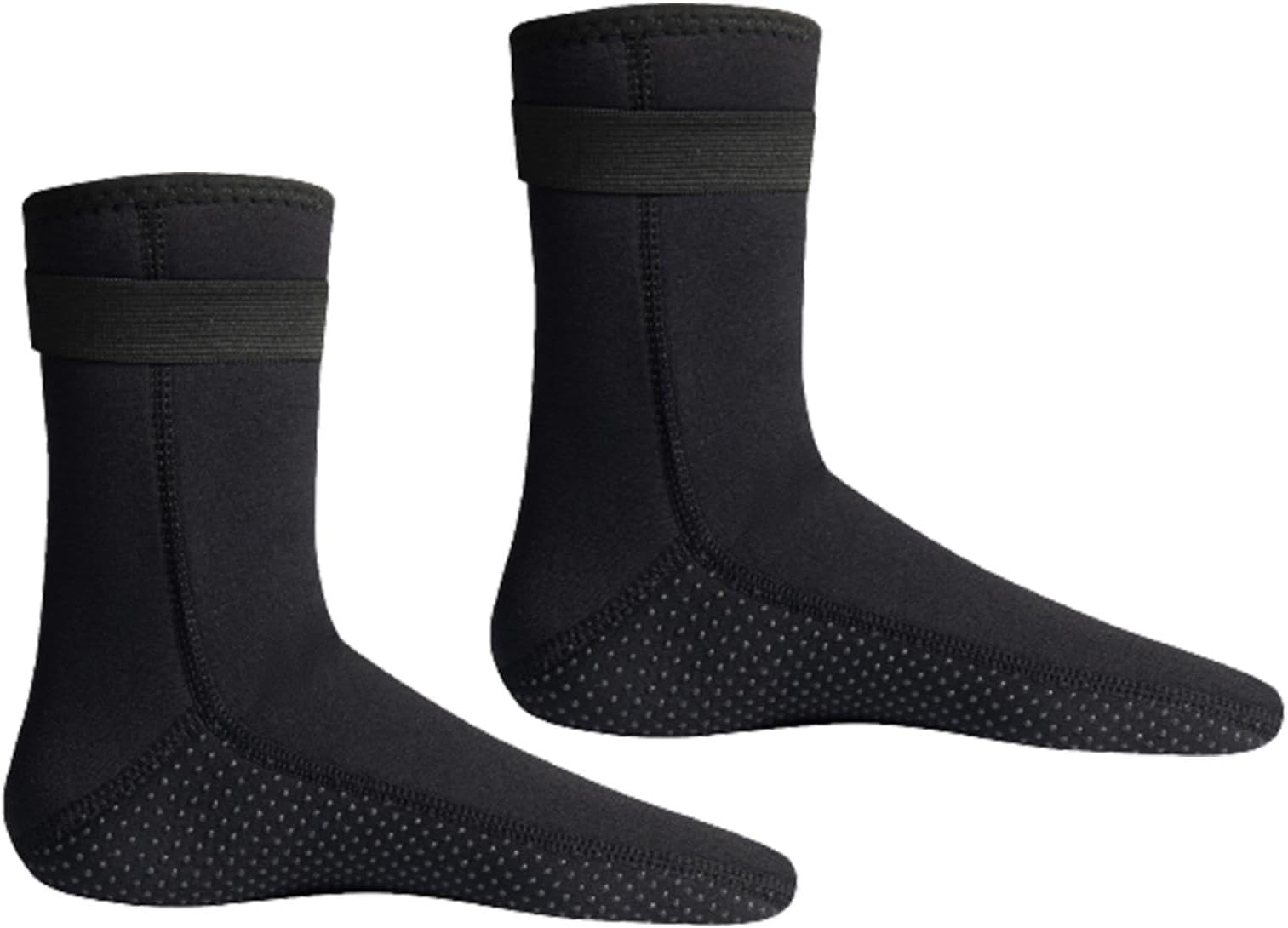 CALANDIS® 3mm Neoprene Diving Socks Adult Surfing Sock for Rafting Paddling Snorkeling Black XXS 32 to 34 | 1 Pair Diving Socks