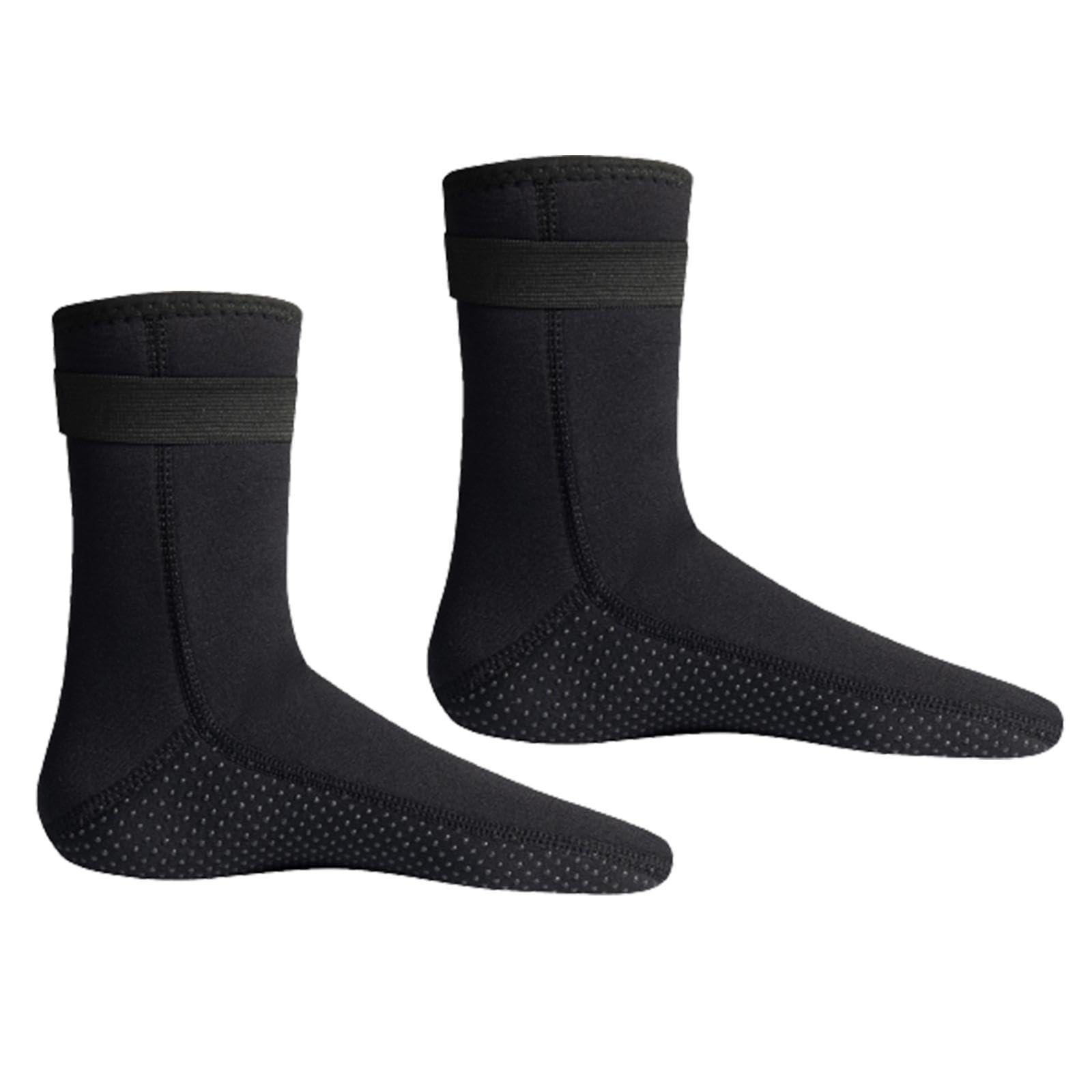 CALANDIS® 3mm Neoprene Diving Socks Adult Surfing Sock for Rafting Paddling Snorkeling Black XXS 32 to 34 | 1 Pair Diving Socks
