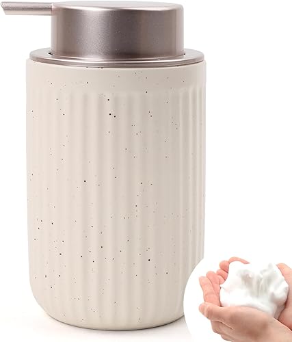 Miniatura 15 de BosilunLife Dispensador de jabón de manos para platos, dispensador de jabón líquido caqui para baño, Decro, dispensador de platos de cocina de Bomba