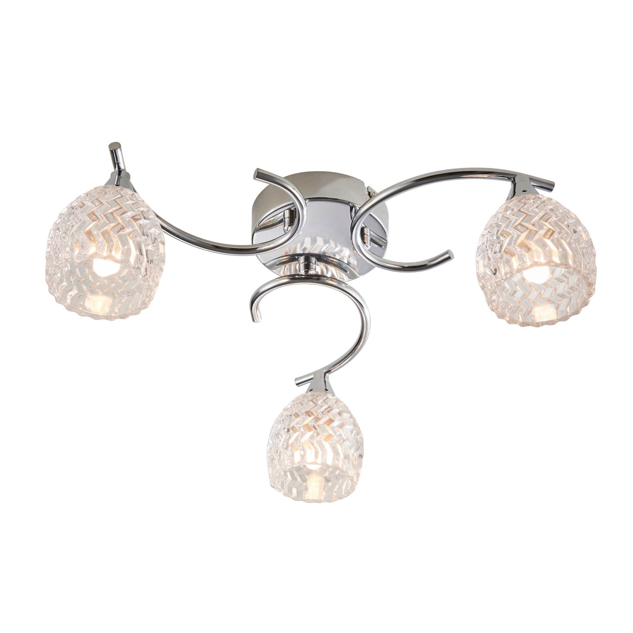3 Light Ceiling Semi-Flush Mount