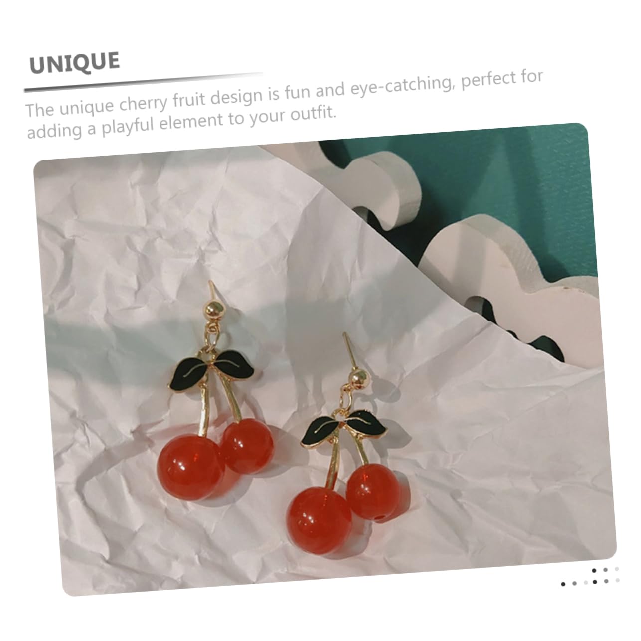 1 Paio di Orecchini di ciliegio minimalisti per Ragazze per Ragazze semplici e Comodi Accessori per Le Orecchie quotidiane