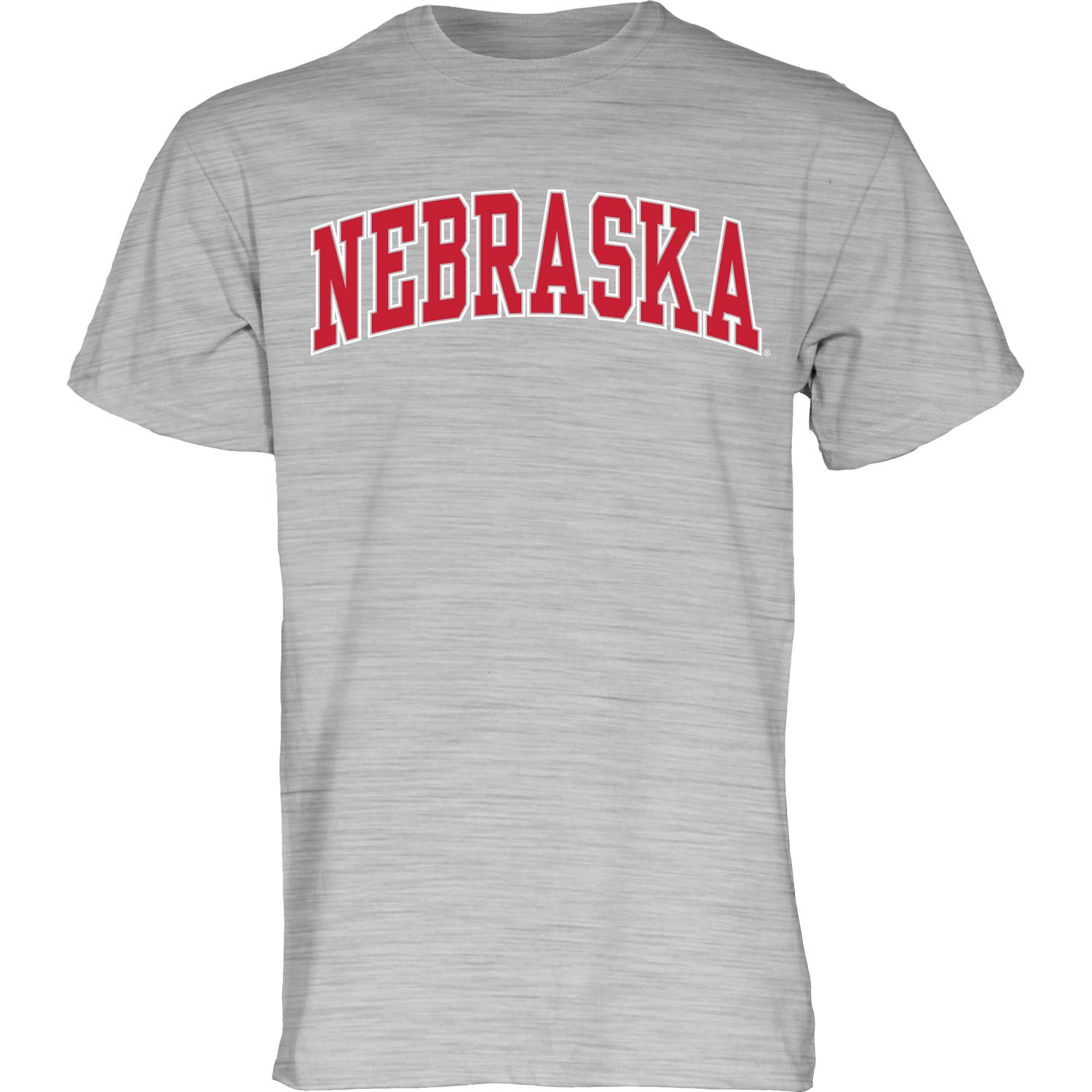 Blue 84 NCAA Nebraska Cornhuskers Mens Arching Team Name Short Sleeve T Shirt, Nebraska Cornhuskers Dark Heather, X-Large