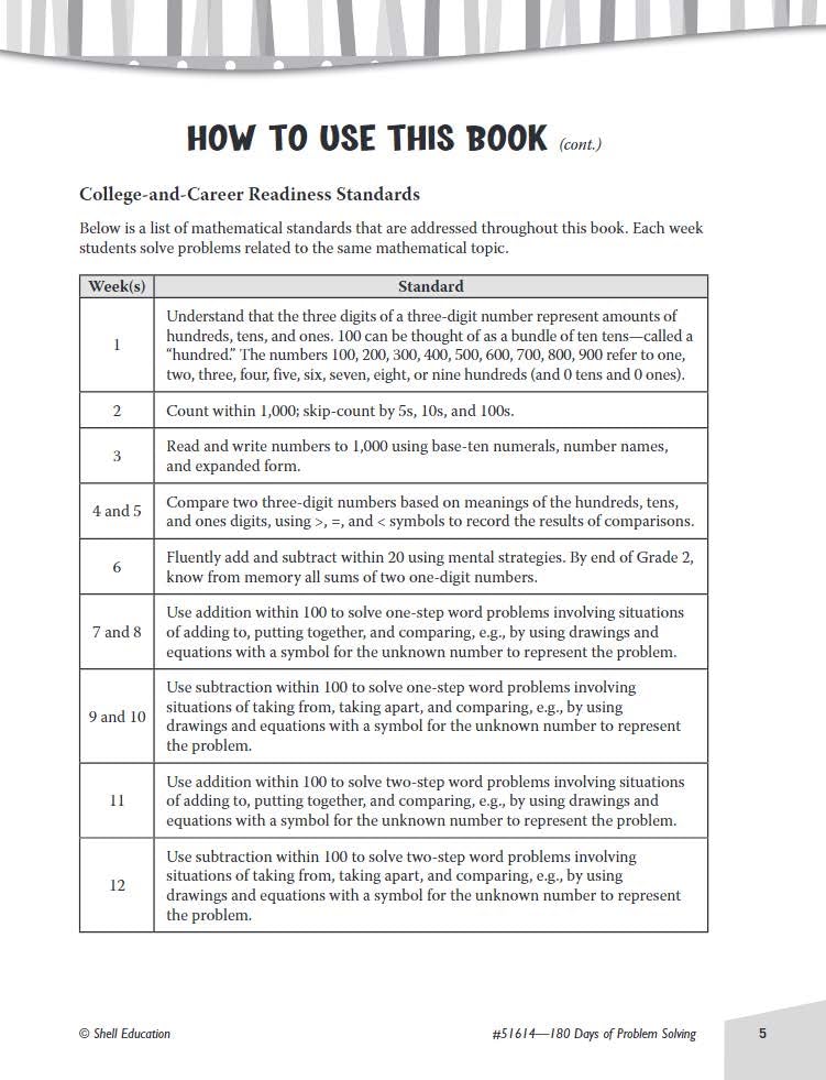 180 Days of Problem Solving for Second Grade - Build Math Fluency with this 2nd Grade Math Workbook (180 Days of Practice) - Image 4