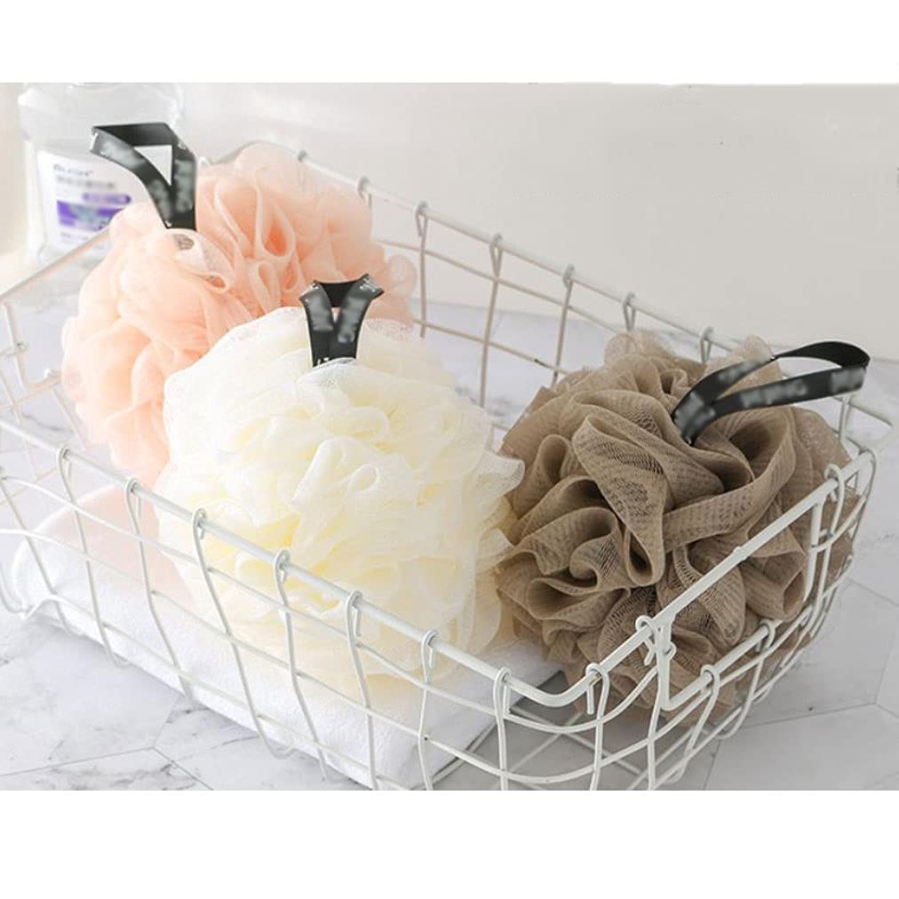 Ręcznik złuszczający Gąbka do kąpieli Prysznic Loofah Balls 60 g/szt, Duży peeling do ciała z gąbką Loofah złuszczający dla jedwabistej skóry, głębokie czyszczenie, 2 szt. Rękawiczek złus