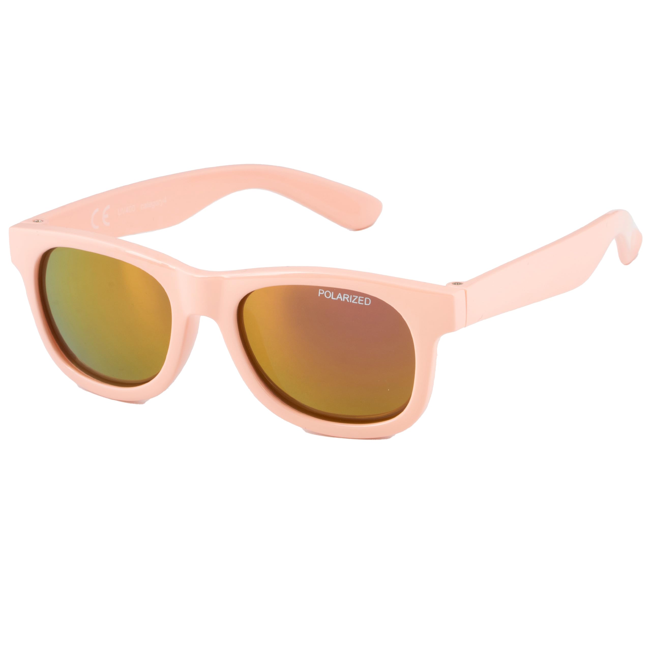 Kiddus Gafas de Sol bebe niño niña. Protección 100% UV400. Lentes polarizadas, Categoría 4. Montura flexible e irrompible. Edad recomendada 8-24 meses