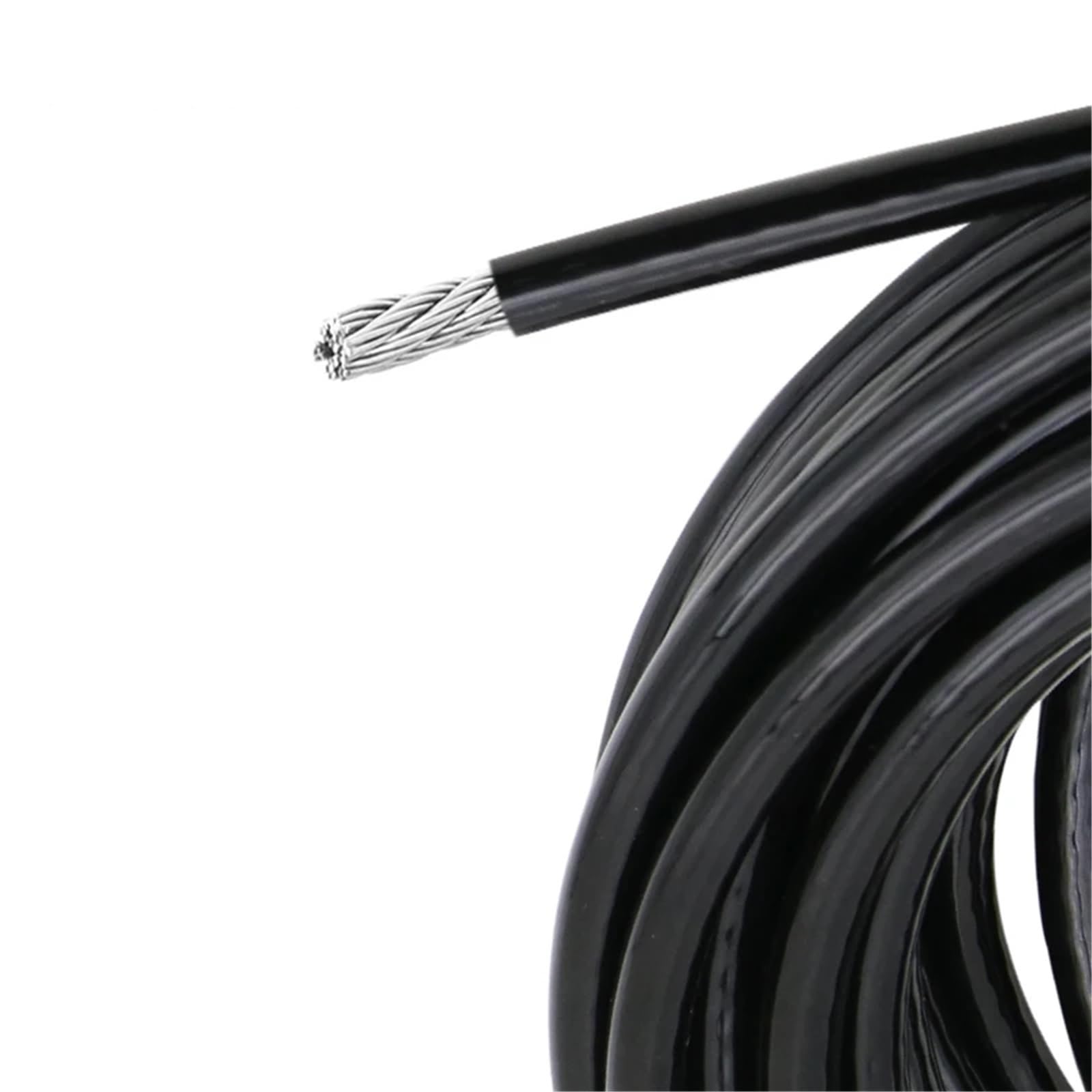 Metallkabel aus Edelstahl 304 mit schwarzer PVC-Beschichtung(50.0M)