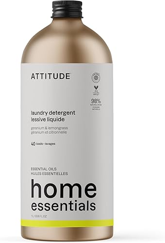 Miniatura 1 de ATTITUDE Detergente para ropa, verificado por EWG, ingredientes vegetales y minerales, HE, productos de lavandería veganos y libres de crueldad,