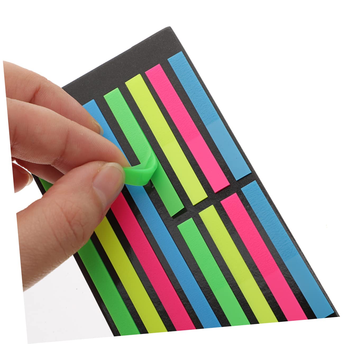 VILLCASE 18 Tiras De Lectura Cinta Resaltadora Para Libros Marcadores De Página Fluorescentes Tiras Adhesivas Para Navegación.