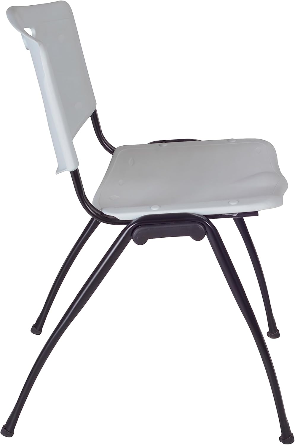 Regency Kobe 36 in. Square X-Base Breakroom Table- Cherry, 4 M Stack Chairs- Grey