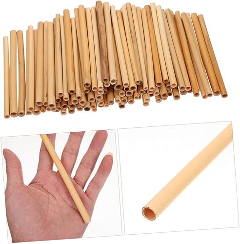 Miniatura 5 de Yardwe 100 piezas de panal tubo de caña de abeja tubos de cartón colmena DIY tubos de caña abejas tubos de anidación abejas tubos de casa tubos de