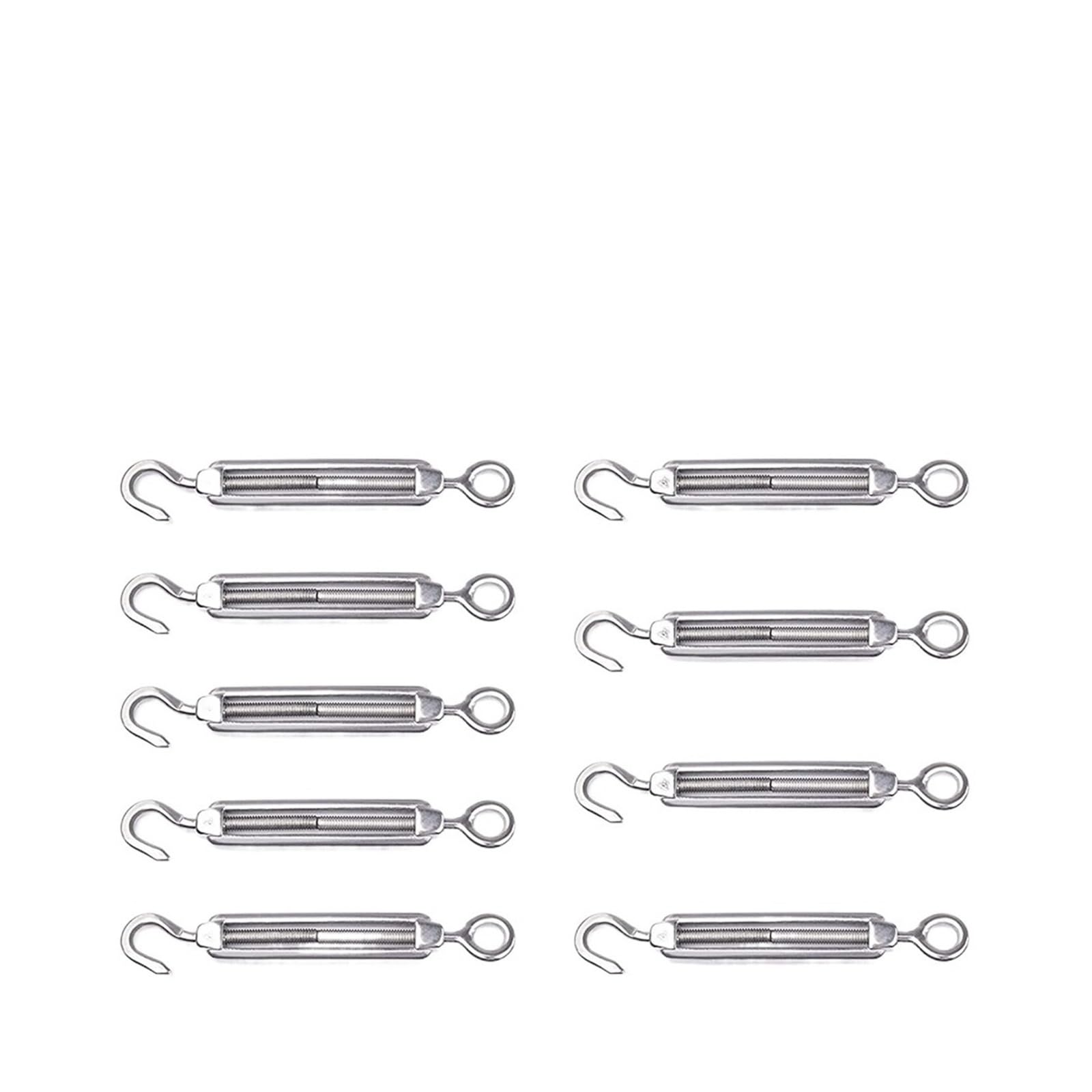 Spannschloss-Drahtspanner, robuste Edelstahl-Takelschrauben, 8 Stück für sichere Kabelspannung, ideal für den Außen- und Innenbereich