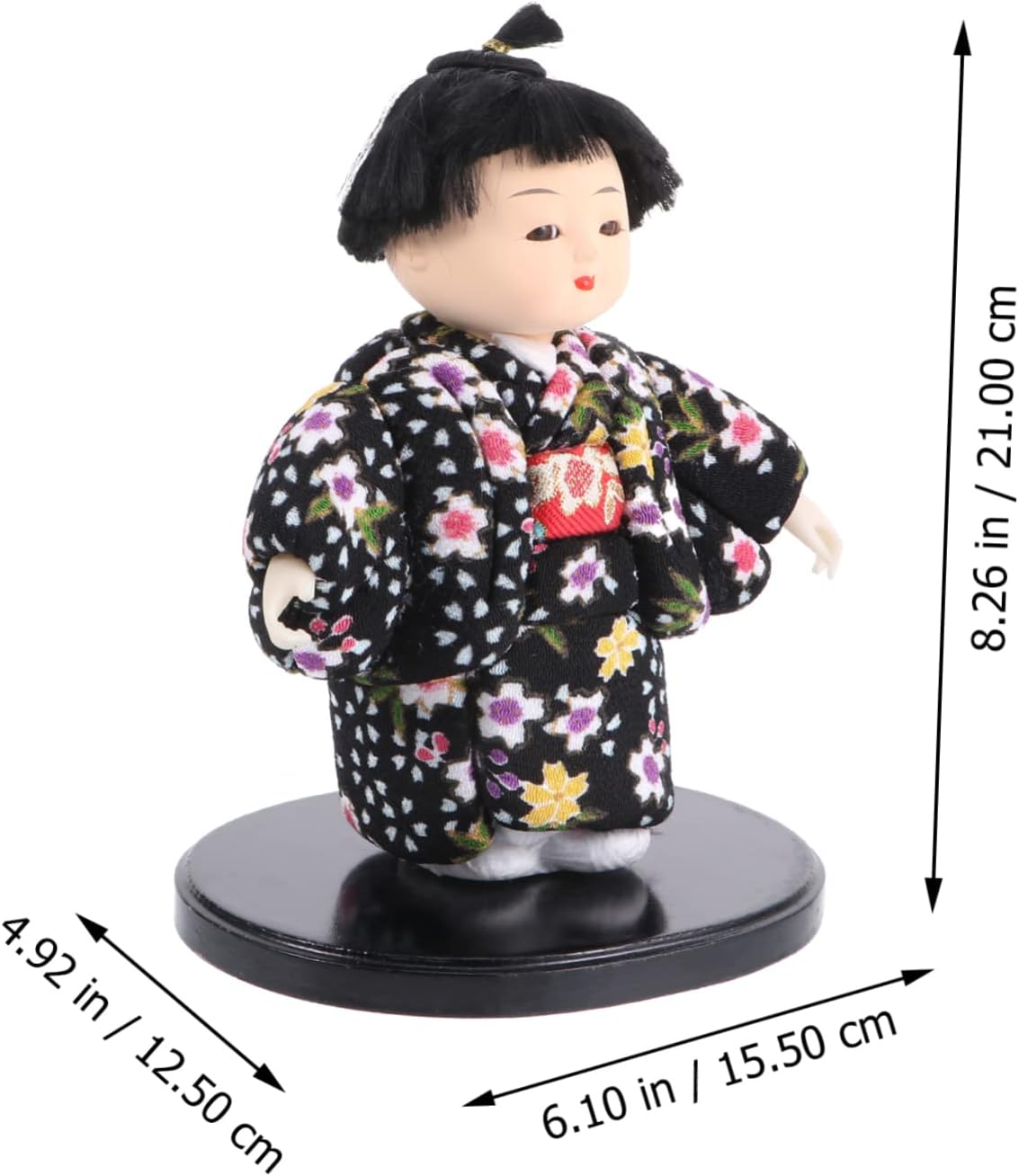Creative Japanese Doll Adornment Small Handcrafted Kimono Figurine for Tabletop Decor Unique Japanese Doll Ornament for Home and Office Decoration Random Patterns