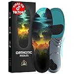 220+ lbs Plantar Fasciitis High Arch Support Insoles Men Women - Orthotic Shoe Inserts - Boot Work Shoe Insole (M, Blue-Forest)