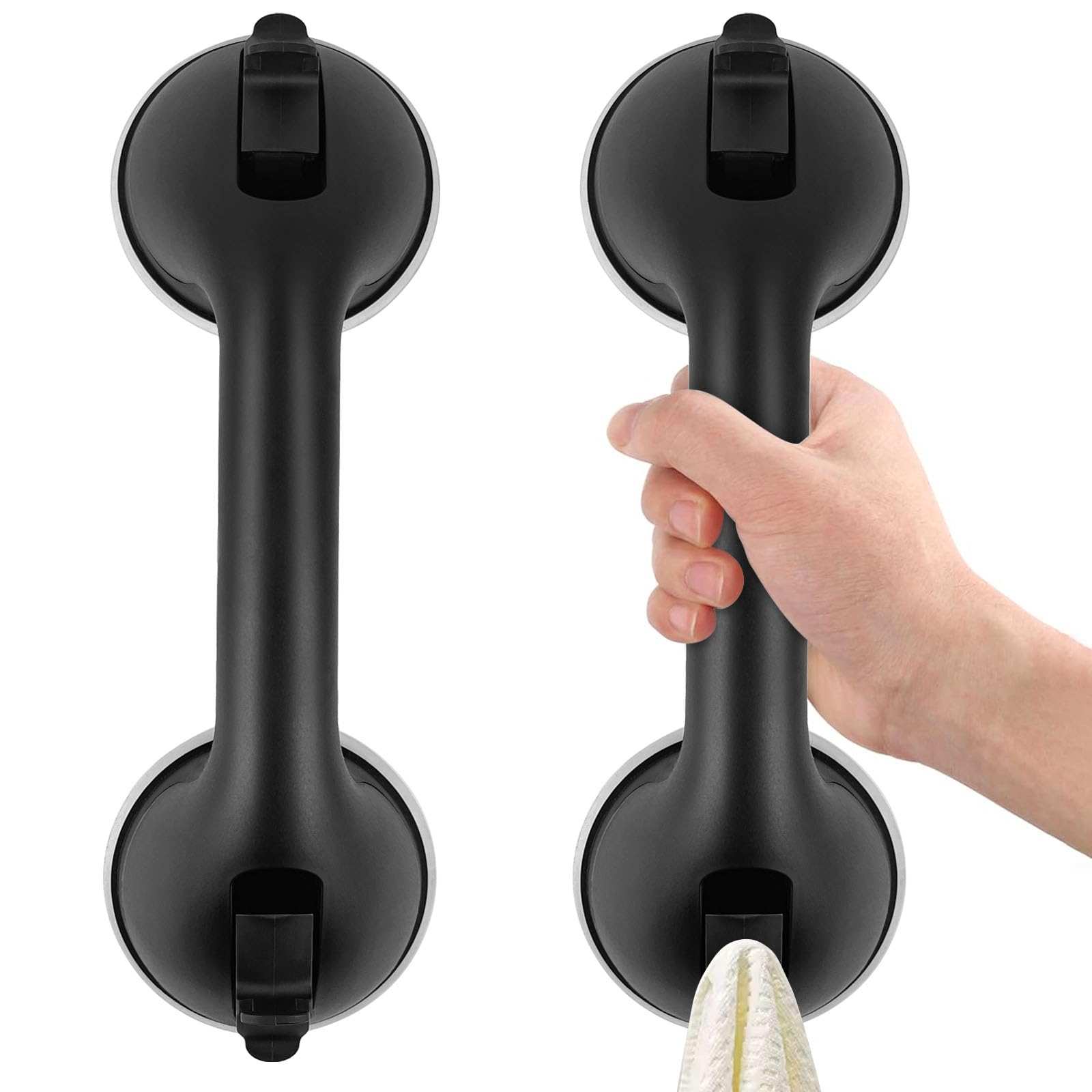 2 Pieza Agarraderas Baño para Mayores, Soporta 100 kg Asidero Ducha, Agarraderas Baño para lesionados, Ancianos, Mujeres Embarazadas(Gancho Soporta 20 kg)
