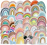 50St. Regenbogen Aufkleber Vinyl wasserdichte Sticker Rainbow-Aufkleber für Laptop, Skateboard, Wasserflaschen, Schutzhelm, Stoßstange, Computer, Hydroflask, Telefon, Auto
