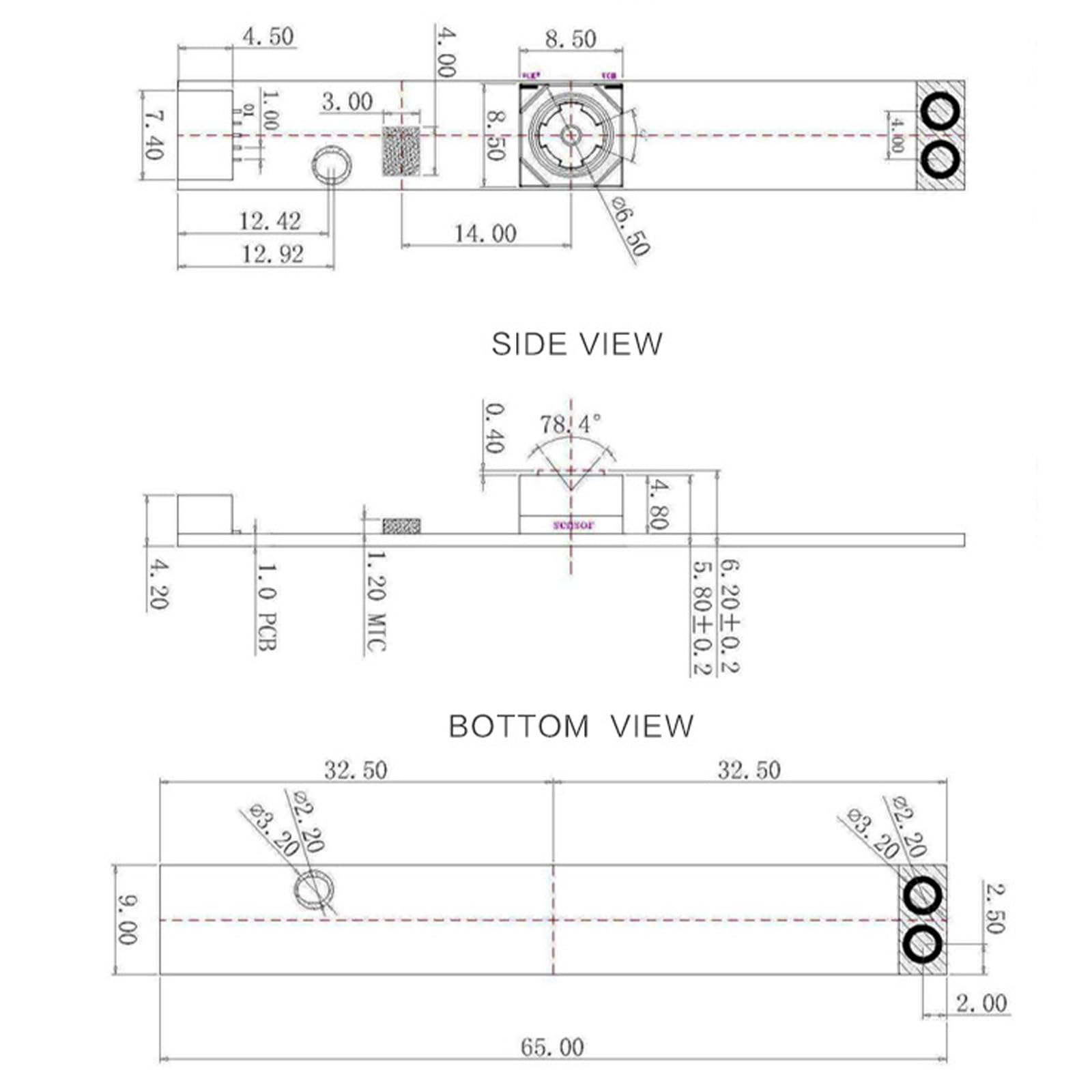 Modulo fotocamera USB 13 MP 4 K con cavo da 4 p-2,0 mm con messa a fuoco automatica e lavori di costruzione in MIC per sistemi operativi per finestre