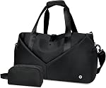 Ceneda 20" Gym Duffel Bag with Wet Pocket Shoes Compartment Portable Overnight Weekender Bag Travel Bag Yoga Bag for Women (Darkgrey)