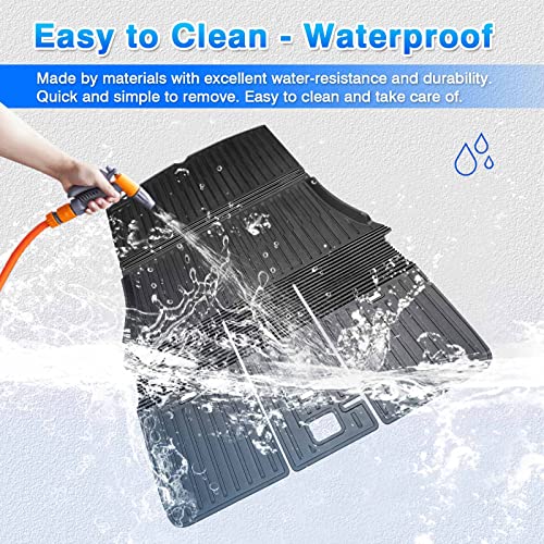 Cartist Custom Fit For Cargo Liner Tesla Model Y 2020-2023 5 Seat (Not For 7 Seat) All Weather Rear Trunk Mat Carpet Protection (With Backrest Mat) #TOP3