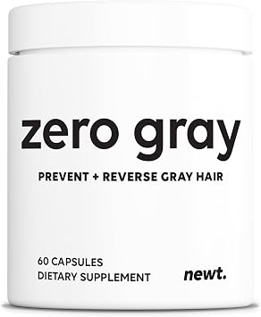 ZERO GRAYTM Anti Grey Hair Supplement with Catalase & Biotin, 60 Capsules