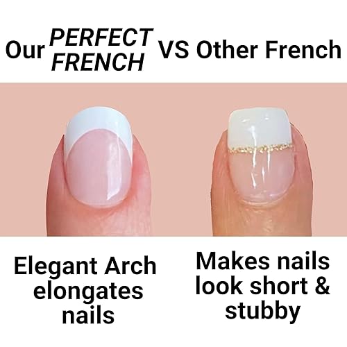 Miniatura 3 de Alice & Bella Tiras de gel semicuradas, punta francesa perfecta, kit de envolturas de uñas semicuradas para aplicar con cualquier lámpara de luz UV,