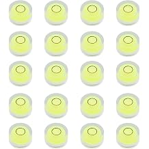 JYK Bubble Level 12x8.5mm 20pcs, Mini Circular Spirit Levels for Leveling Camera Tripod Telescope Workshop Turntable