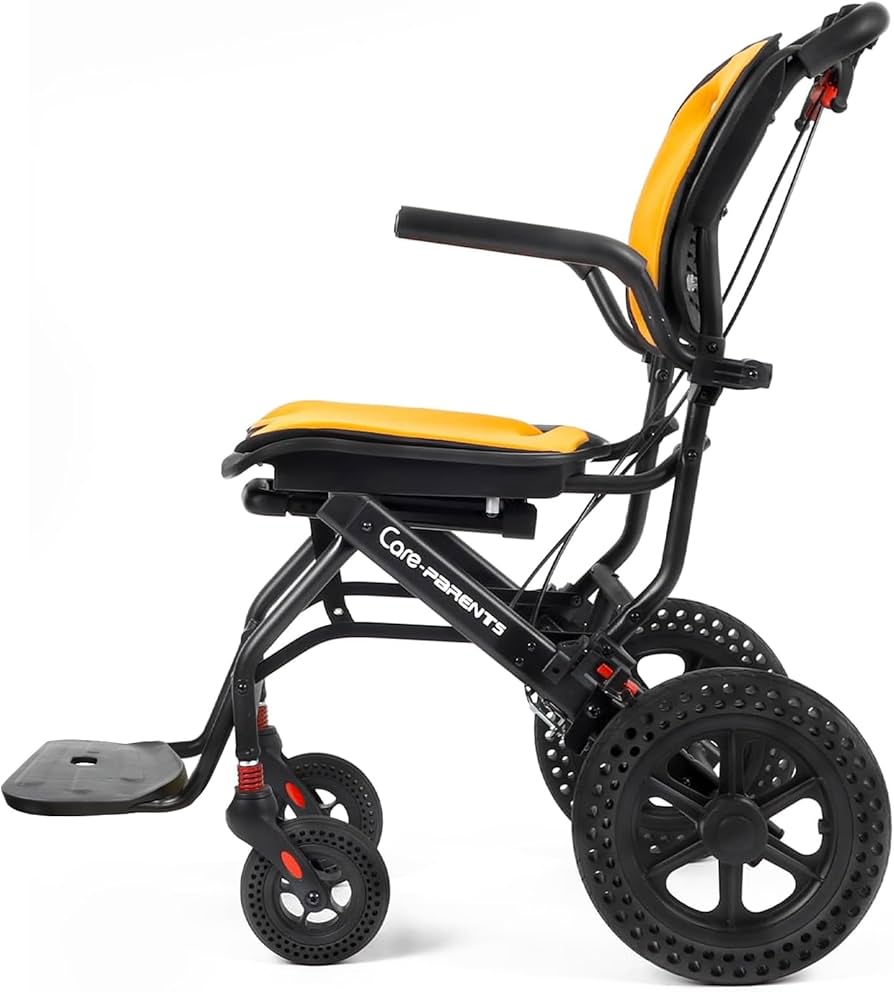 Amazon | Care-Parents 軽量車椅子 介助用車いす アルミ製 折りたたみ
