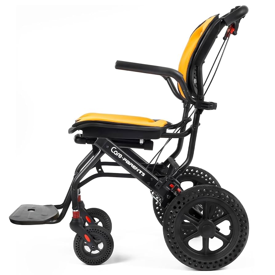 超軽量 コンパクト介助用車椅子 折り畳み式 介助ブレーキ付き白 KG01 軽量車椅子 車椅子 軽量 コンパクト 折畳み 介助型 車いす