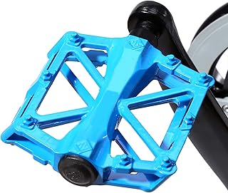 Aluminium Alloy Cycling Bike Pedals, Lightweight Bike Platform Pedals for Mountain Bike BMX MTB Road Bicycle