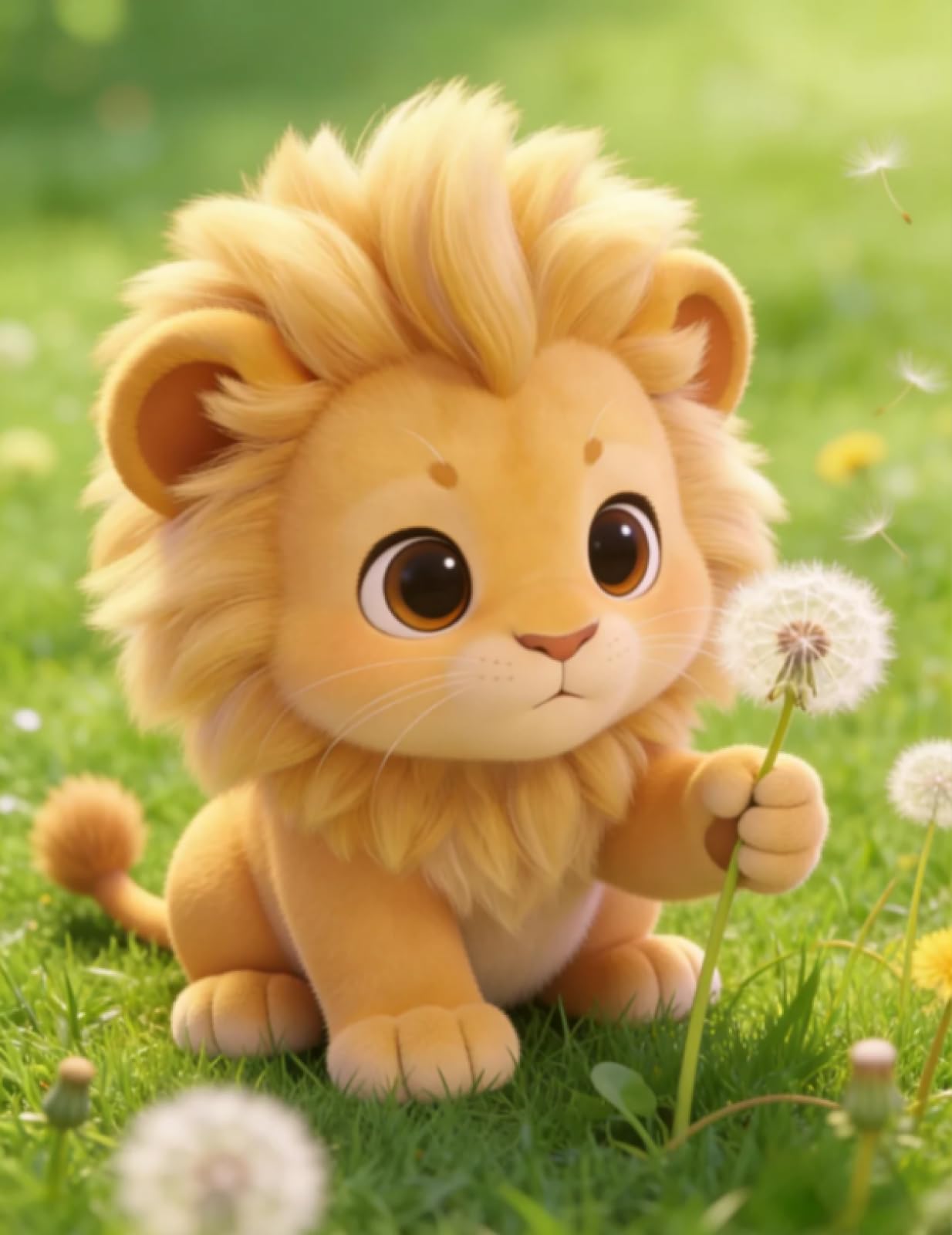 Stithej Dandelion Lion Cross Stitch Kits for Adults Beginners