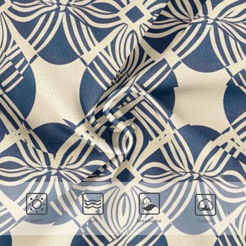 Abstract Organic Beige Navy Blue Toddler Underwear Floral 2t Cotton Panties Little Girl Stylish Briefs Kids Undies3