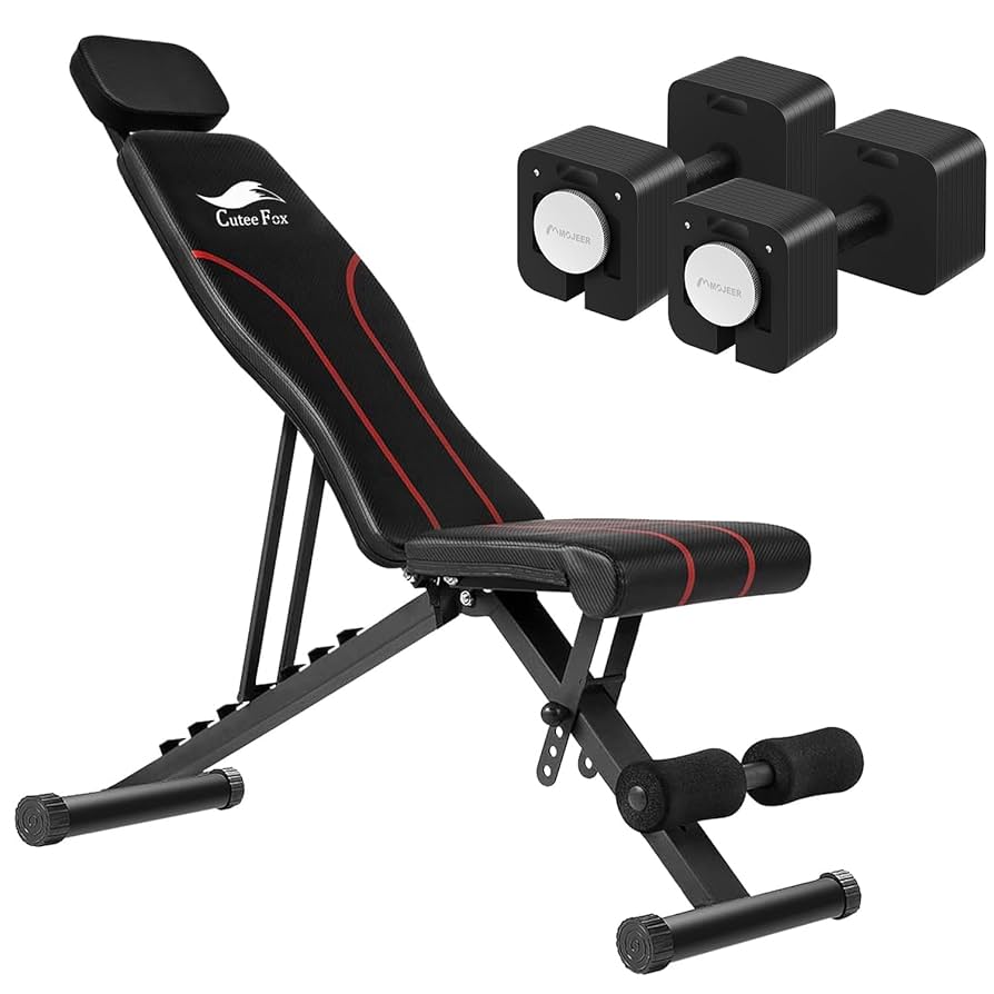 可変式ダンベル40kg×2個 フラットベンチ付き