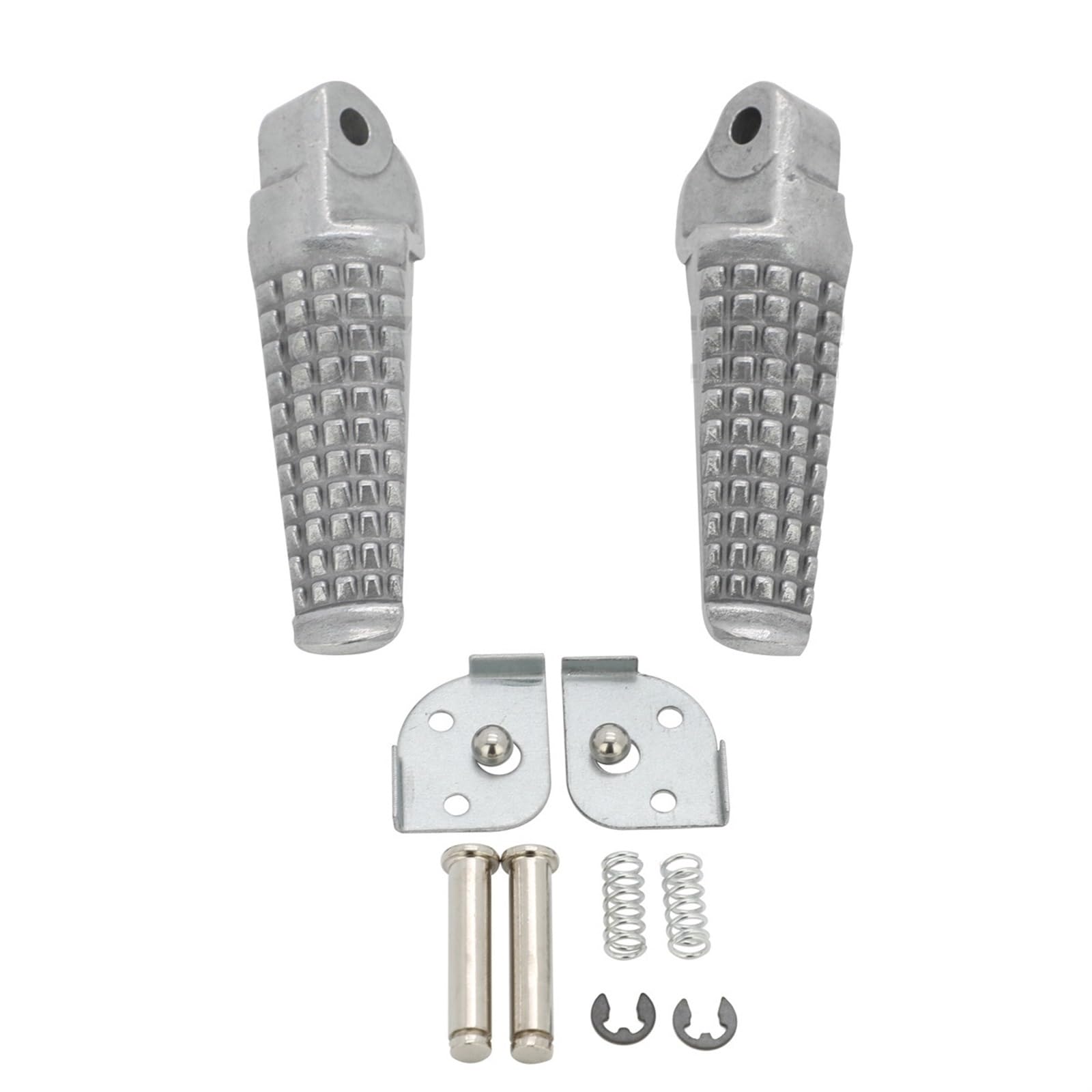 Pedane Motociclo per Suzuki per GSXR 750 1996-1999 Moto Poggiapiedi Posteriore per GSX-R 600 1997-2000 GSF600(N)(S) per Bandit 1997-1999 DR-Z400S Moto Poggiapiedi (Color : Silver
