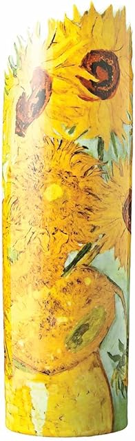 John Beswick SDA01 22 x 6.5 cm Van Gogh Sunflowers Silhouettes d'art Vase, Multi-Colour