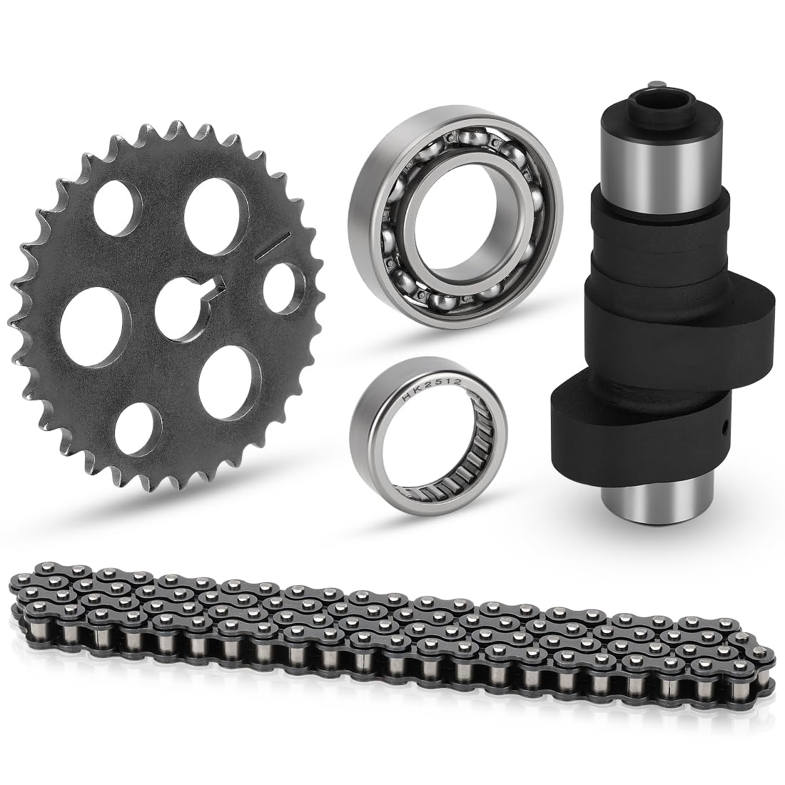 Kit árbol de levas & cadena & engranaje & rodamiento para Yama-ha Warrior Big Bear 350 YFM350X/YFM350 Moto-4 1989-2005 5UH121700000