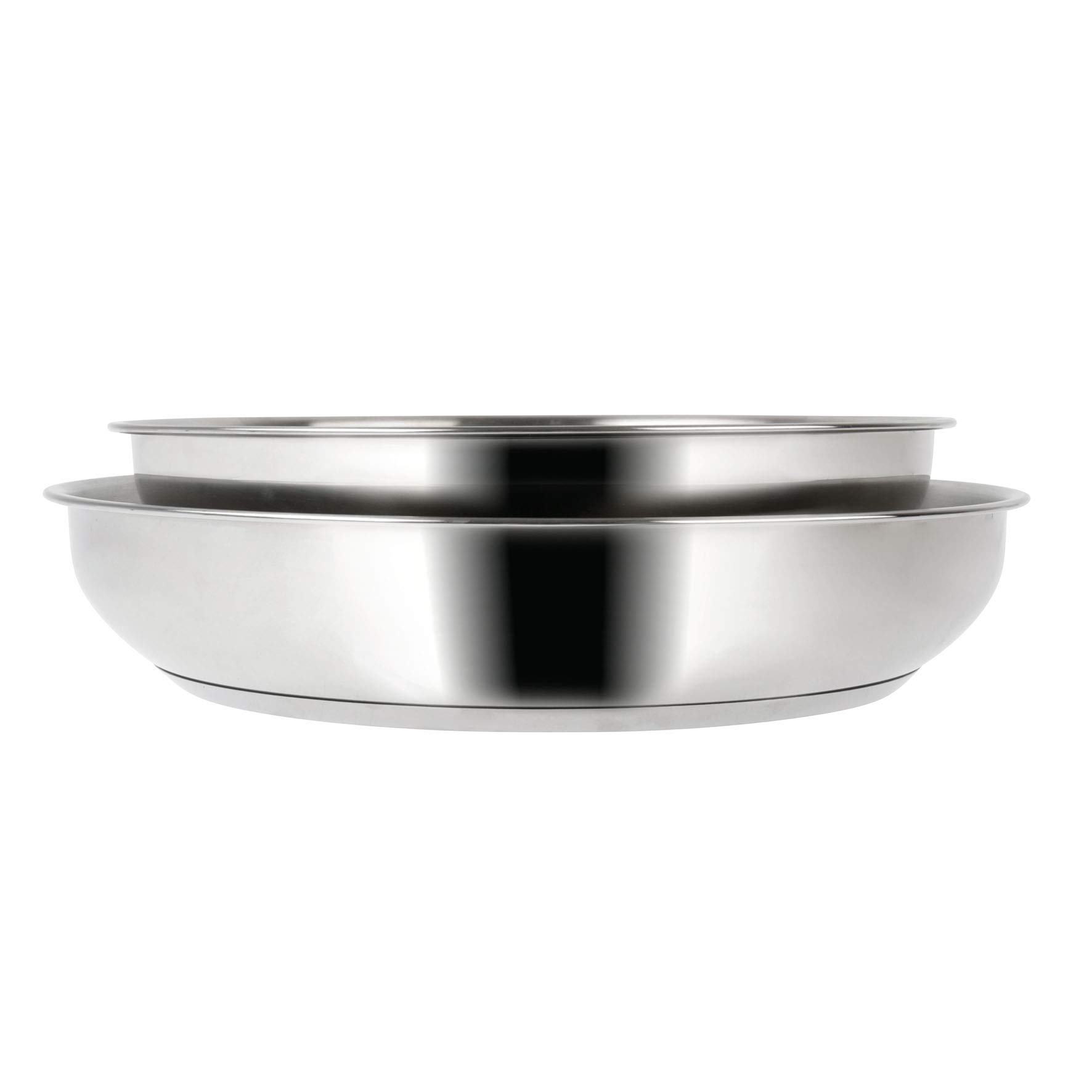 Sitram 713517 Arpee - Juego de 5 sartenes (acero inoxidable, 2 sartenes Ø24-28 revestidas, 2 cacerolas de 16-18 cm de diámetro, 1 mango extraíble)