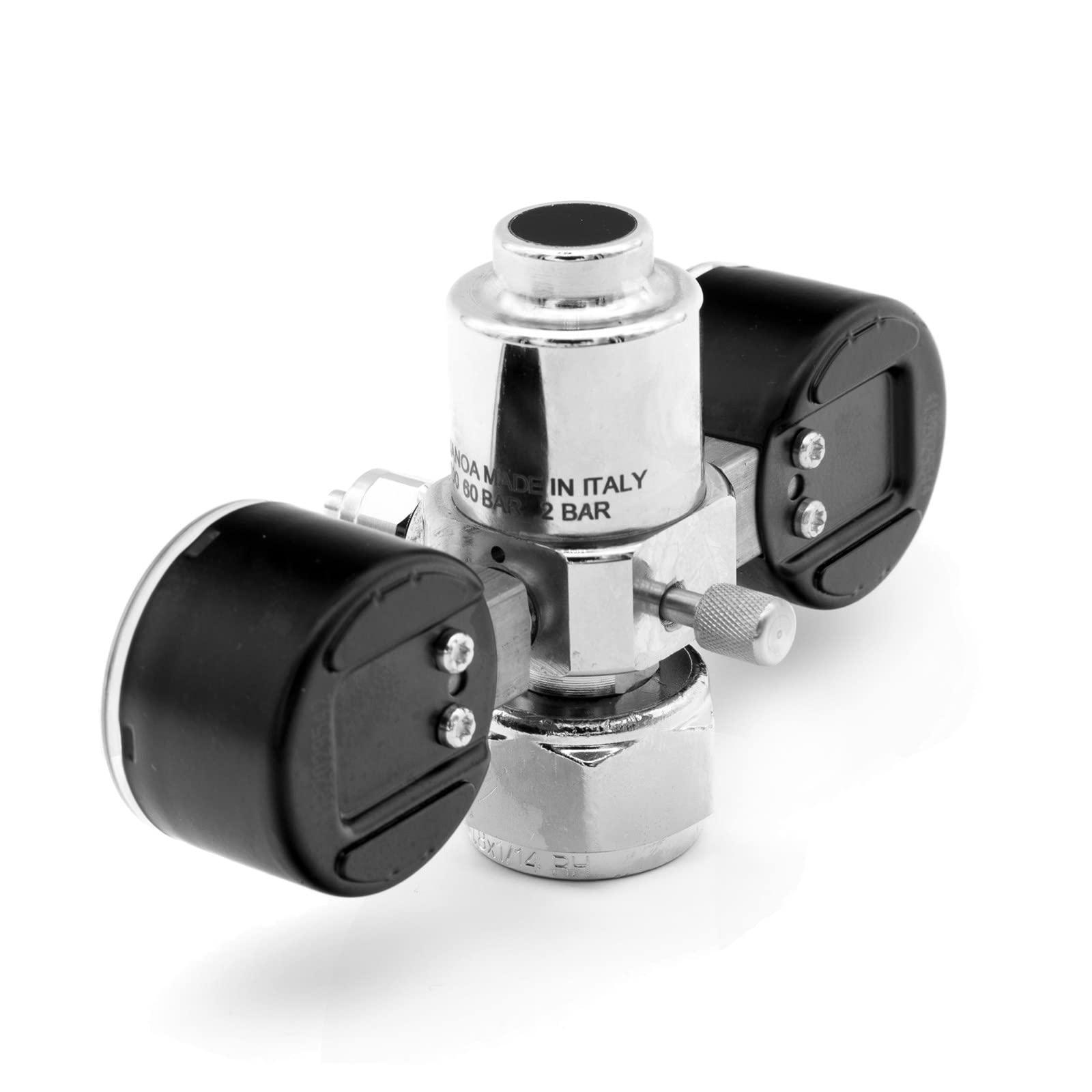 AQUA-NOA CO2 Druckminderer Basic Mehrweg mit 2 Manometer und Feinnadelventil