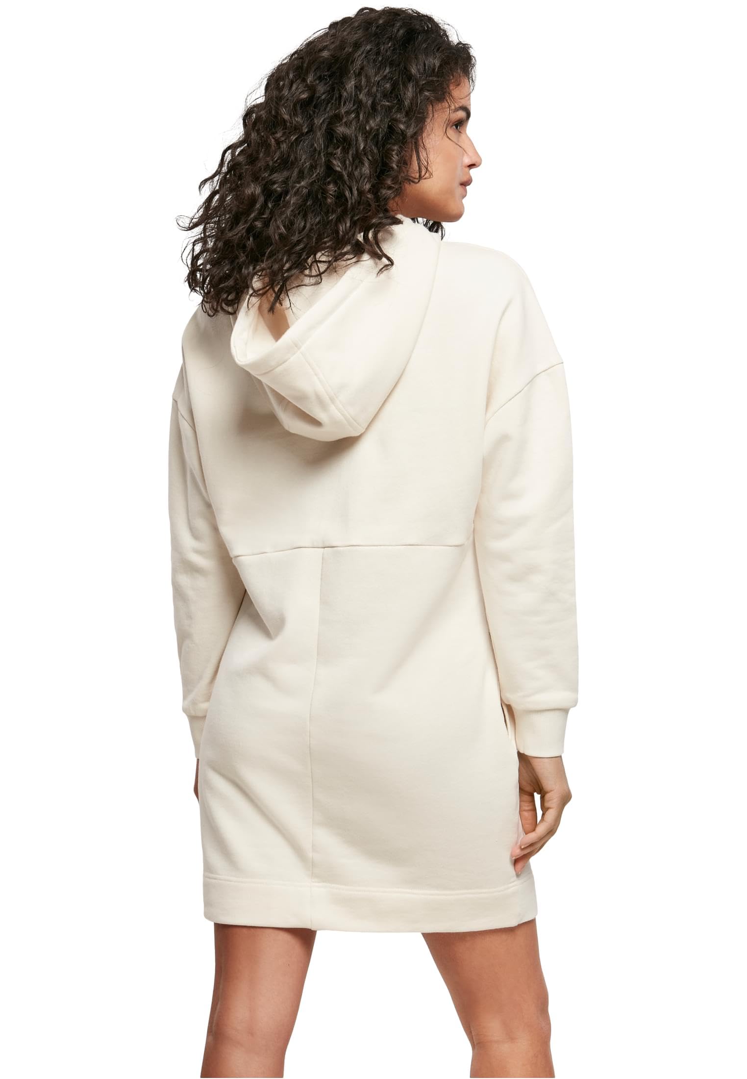 Urban Classics Vestido de Mujer de Manga Larga Oversize y con Capucha, algodón orgánico, Vestido de Verano, Tallas XS - 5XL
