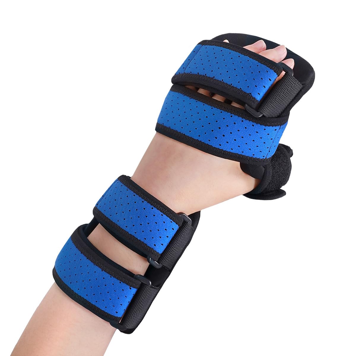 Chonario Resting Hand Splint, Hand Brace with Finger Support for Carpel Tunnel, Stroke Recovery, Arthritis, Tendinitis-Functional Support (Left, Medium)