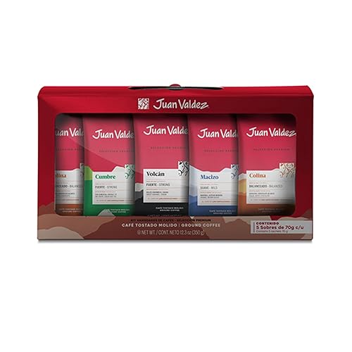 Juan ValdezPREMIUM Selección de café molido 5pieza Kit