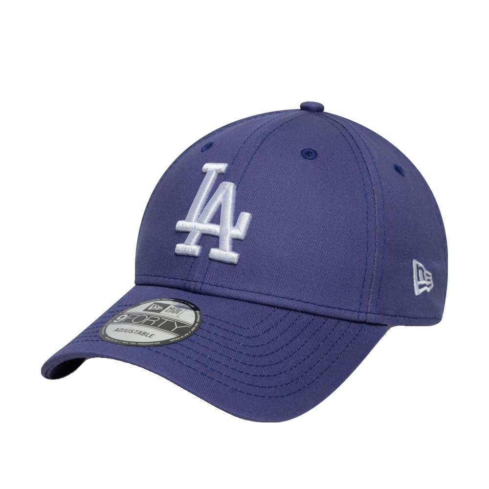 New Era Unisex Dark Blue Adult's 9Forty League Essential Mlb Los Angeles Dodgers Strapback Baseball Cap Hat