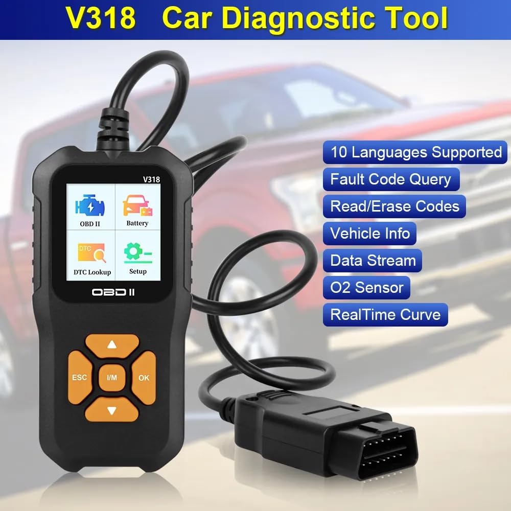Amazon.co.jp: 車 OBD2スキャナーコードリーダー V318 OBD2スキャナー