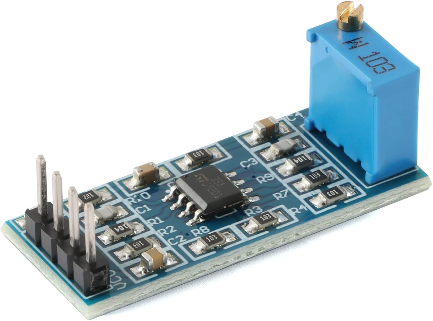 IDUINO LM358 100 Gain Signal Amplification Module Operational Amplifier Module Working Voltage DC5 to 12V (Pack of 2)-image-11