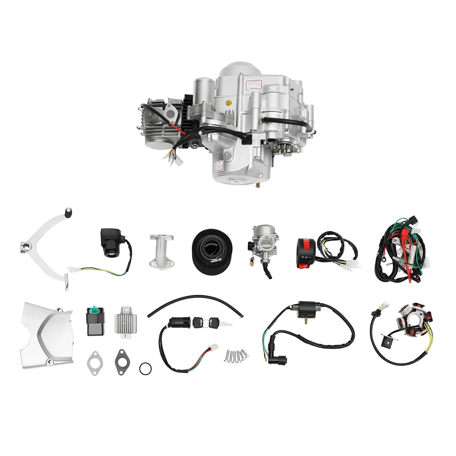 Amazon | 125cc バイクエンジン 4ストローク シングルシリンダー