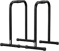RELIFE Dip Station Heavy Duty Dip Stands - 400LB Capacity Adjustable Push Up Bars for Dips, L-Sits & Home Workouts