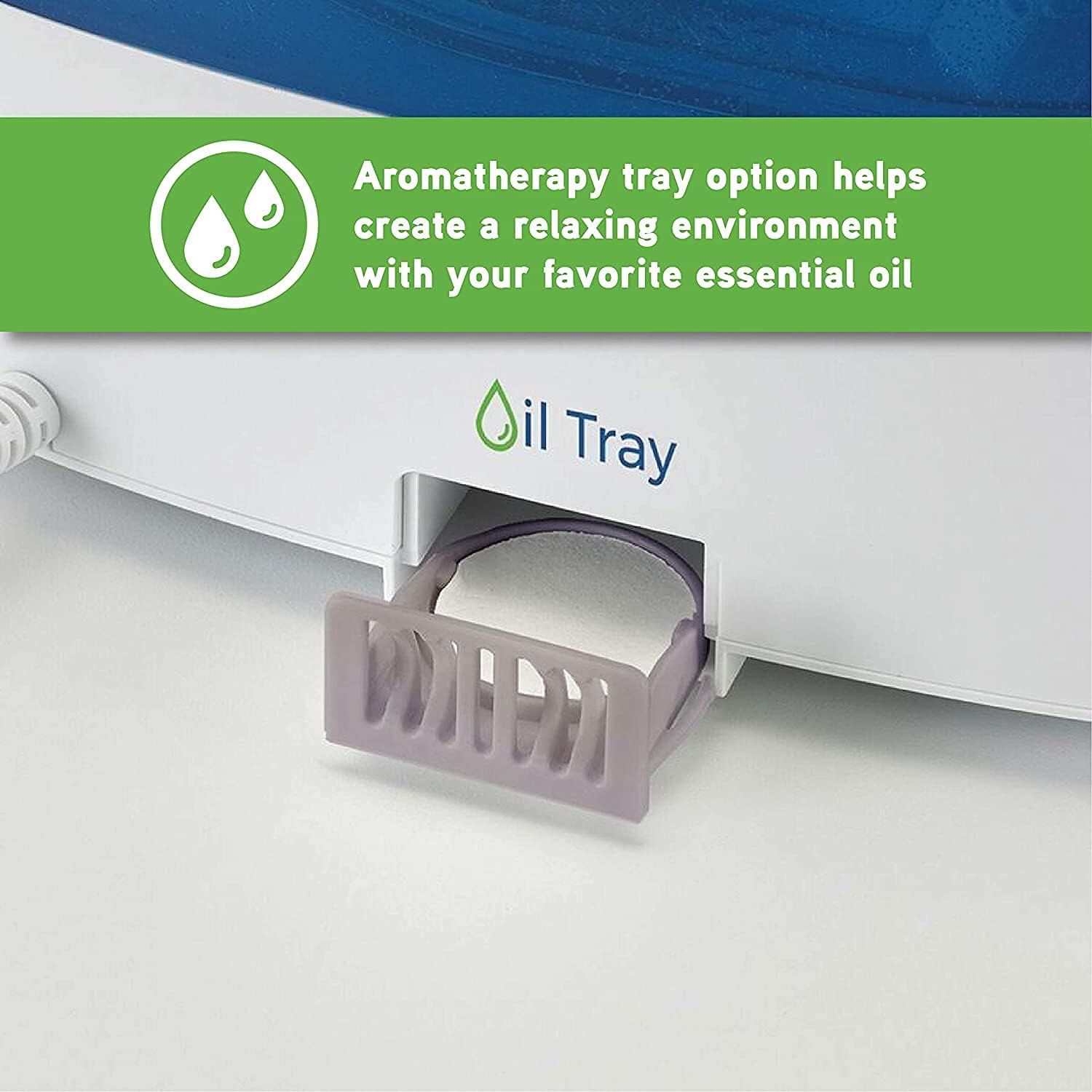 PureGuardian Top Fill Humidifier - H5225WCA Warm and Cool Mist Humidifier, 2 Gallon Tank with 100 Hour Runtime, Filter-Free with Essential Oil Tray, 3 Speeds, and Silver Clean Treatment