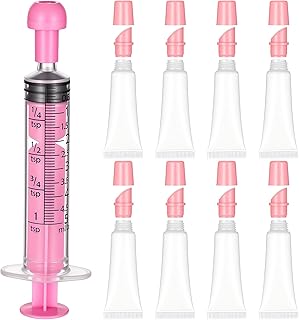 8 Pcs Empty Lip Gloss Tubes 10ml Clear Refill...