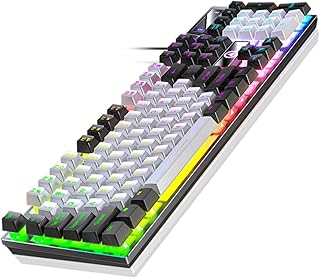 UKCOCO 104 wired gaming keyboard gaming accessories rgb keyboard mechanic accessories keyboard mecanichal rgb gaming keyboard mechanical gaming keyboard computer hardware abs office