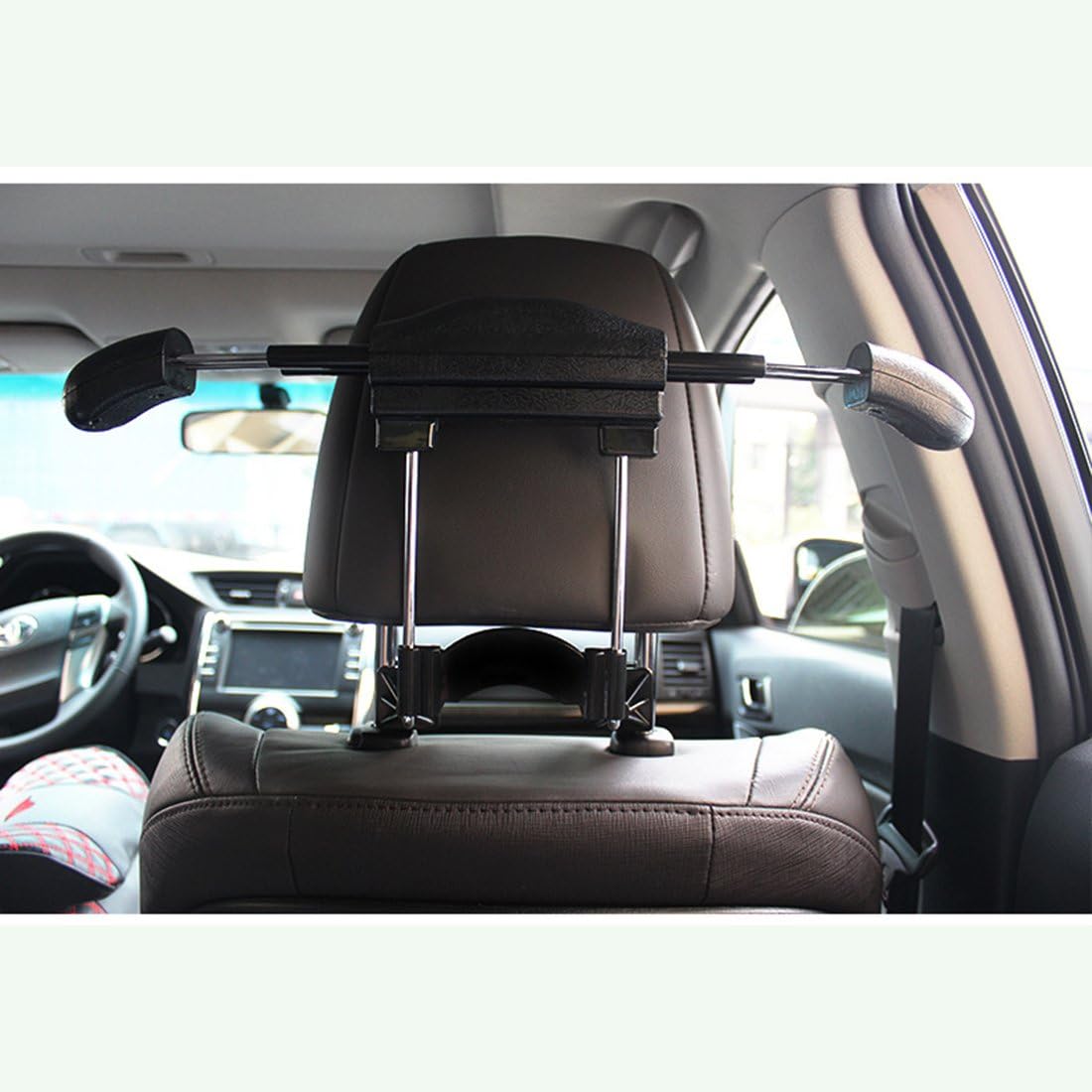 BFRed Car Seat Coat Rack Hanger Seat Chair Back Multifunction Suit Retractable Hanger (Black)