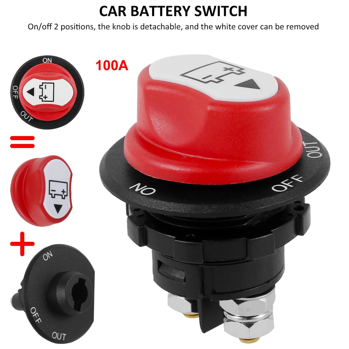 Interrupteur De Batterie 300A étanche - Isolateur De Déconnexion Pour Camping-car, Bateau Ou Van